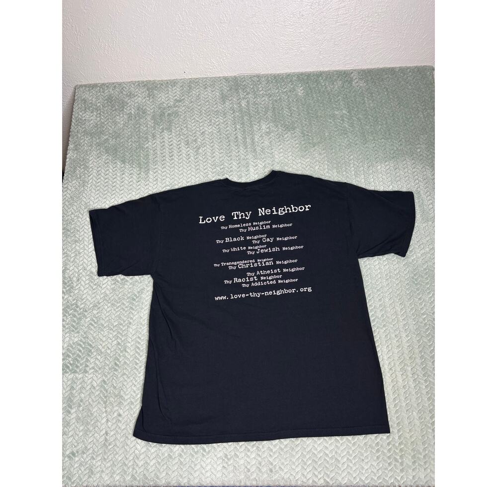 Vintage Love Thy Neighbor Graphic Tee — XL